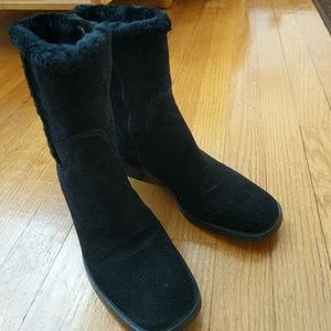 Ann Taylor Black Ankle Boots